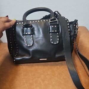 REBECCA MINKOFF Black Silver studded Bag